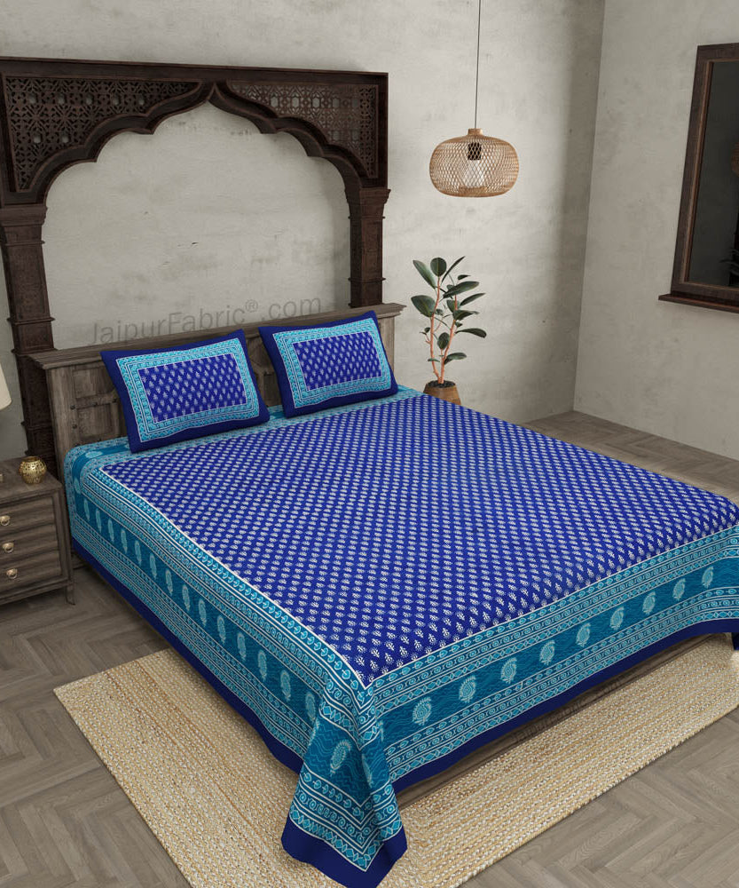 Screen Print Cotton Double Bedsheet – Choose Your Favorite Border & Design