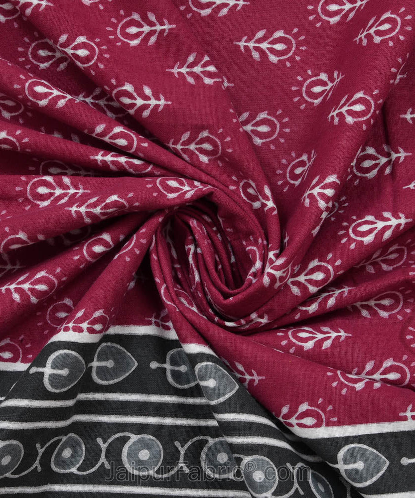 Screen Print Cotton Double Bedsheet – Choose Your Favorite Border & Design