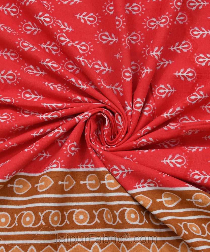 Screen Print Cotton Double Bedsheet – Choose Your Favorite Border & Design