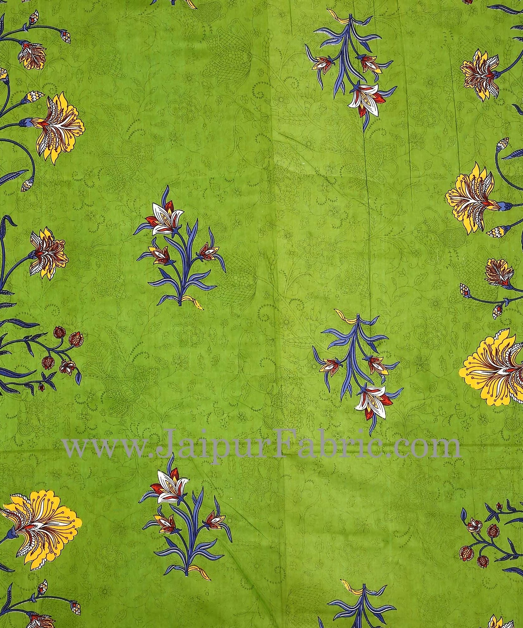 Tree Print Cotton Double Bedsheet Combo of 4