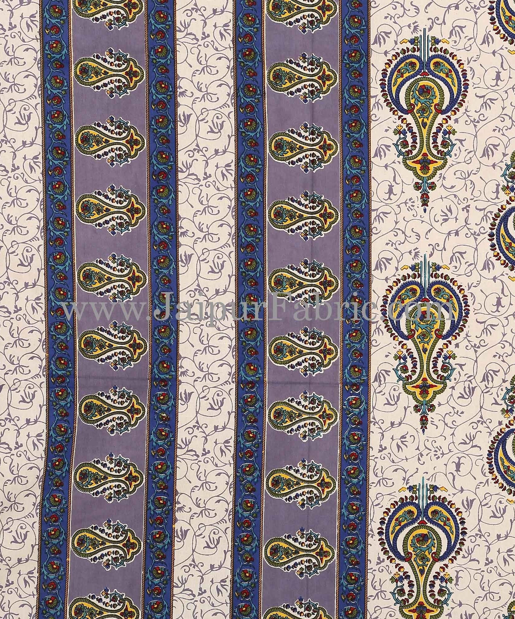 Designer's Dream Multicolor Double Bed Set with 8 Pillow Covers