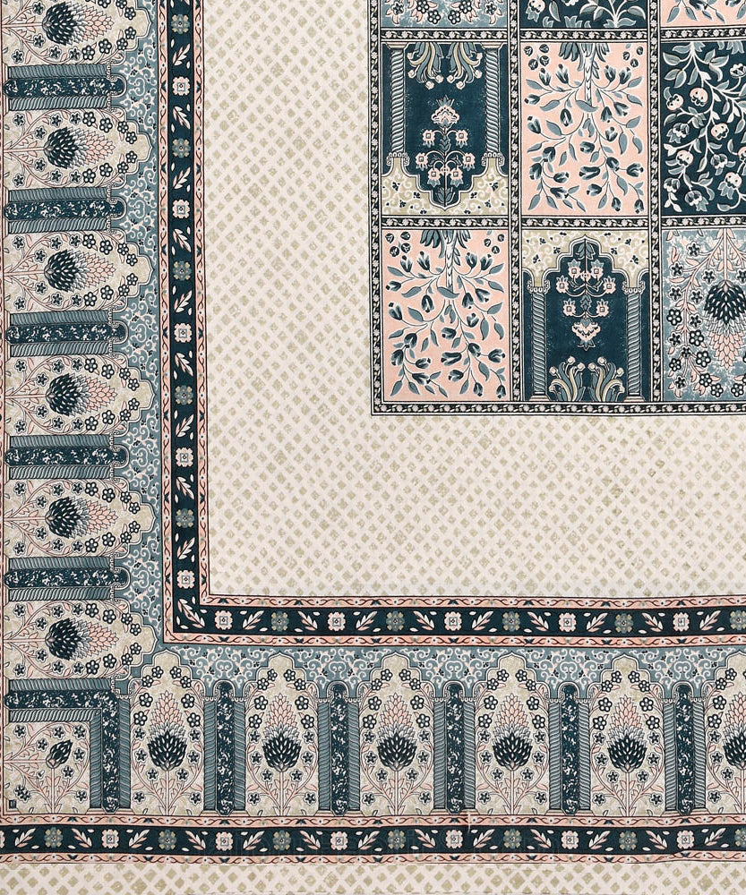 The Rich Legacy Grey Cotton Double Bedsheet