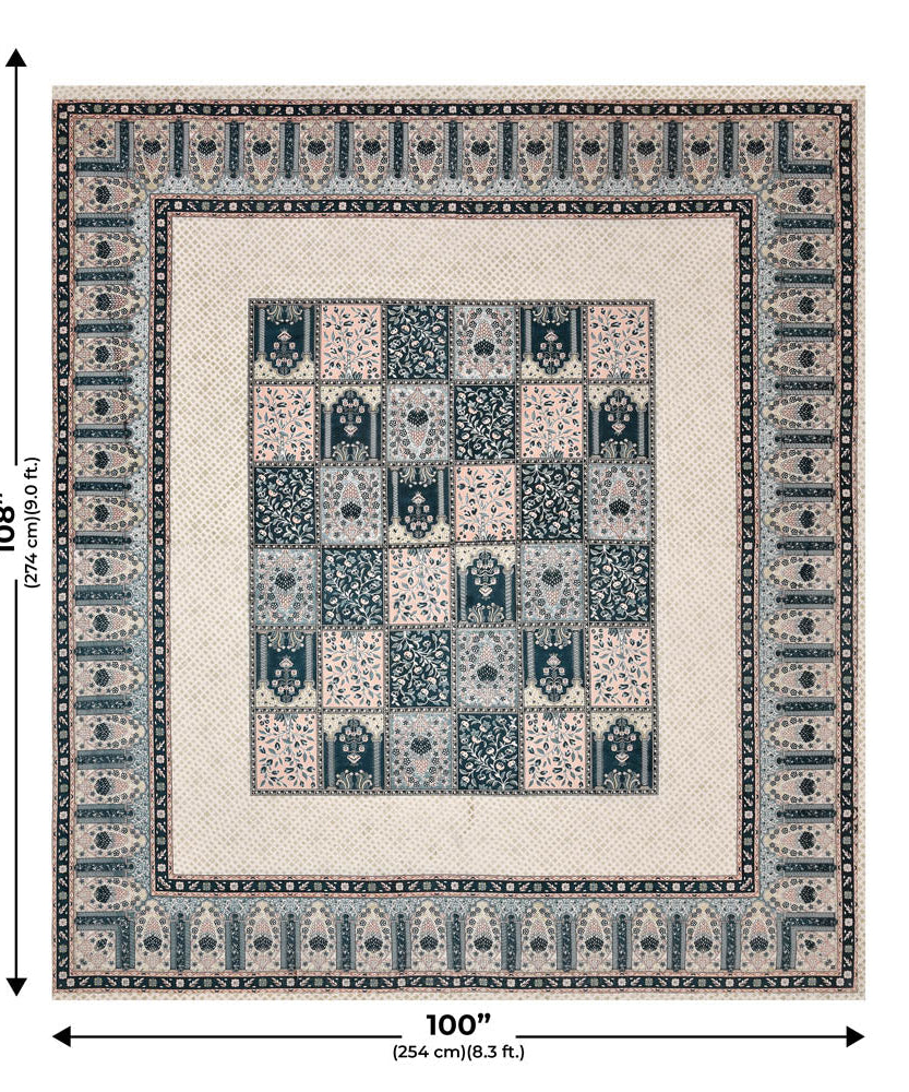 The Rich Legacy Grey Cotton Double Bedsheet