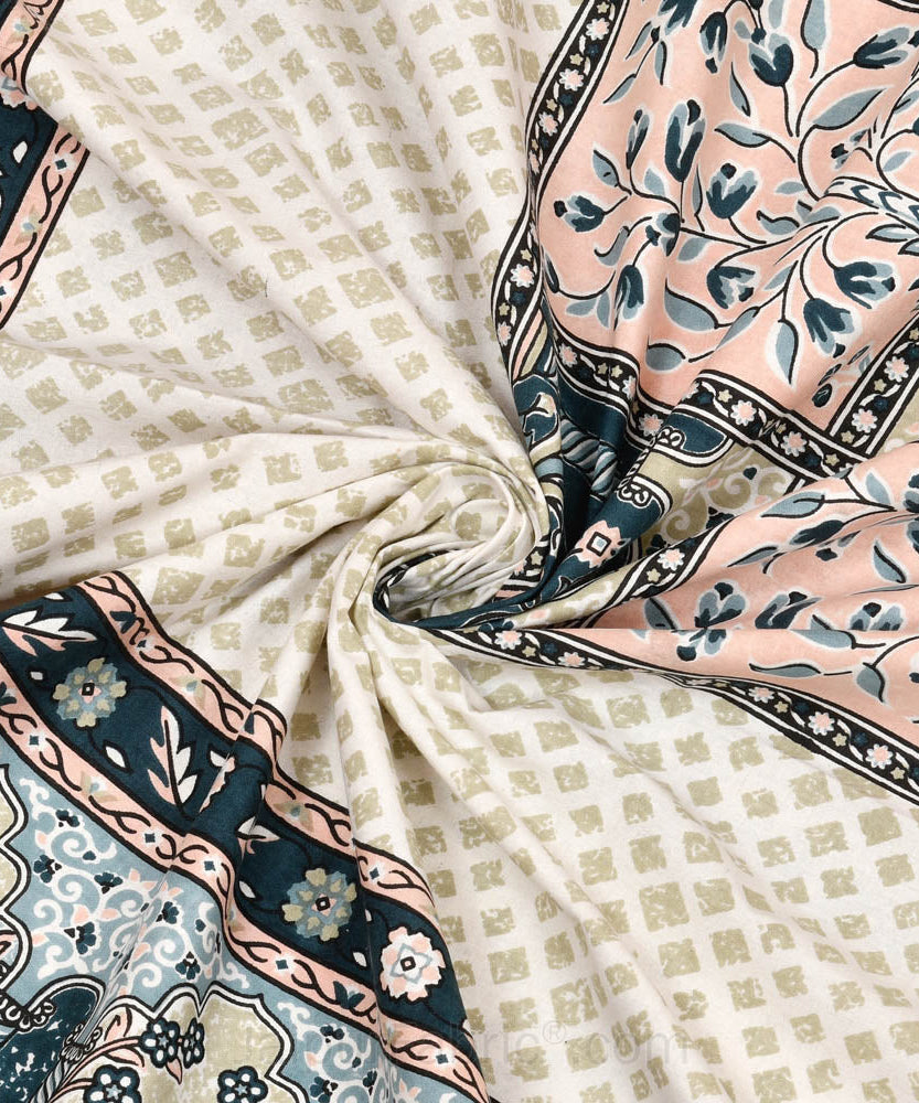 The Rich Legacy Grey Cotton Double Bedsheet