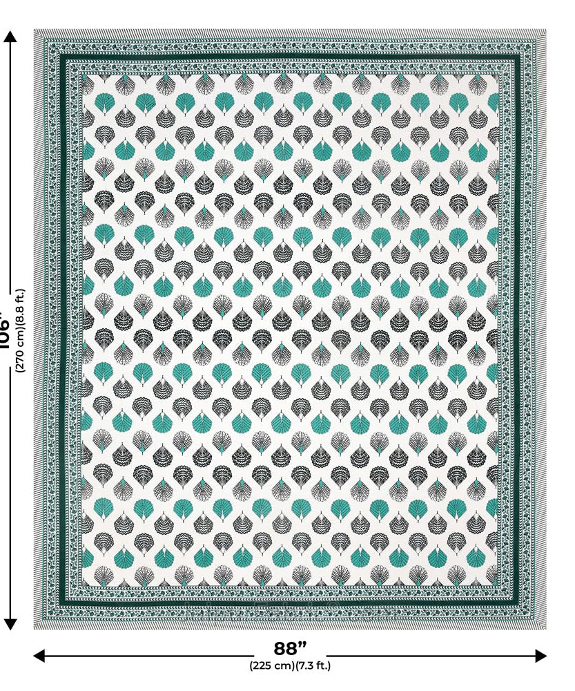 Pure Cotton Serenity Double Bed Set (4 Bedsheets + 8 Covers)