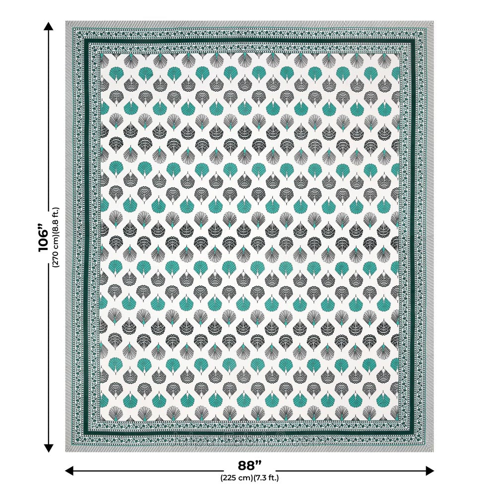 Pure Cotton Serenity Double Bed Set (4 Bedsheets + 8 Covers)