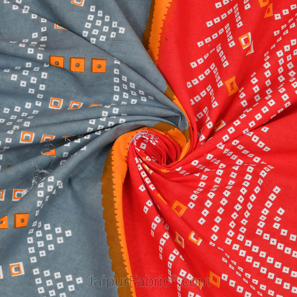 Traditional Bandhej Print Double Bedsheet – Choose Your Favorite Color