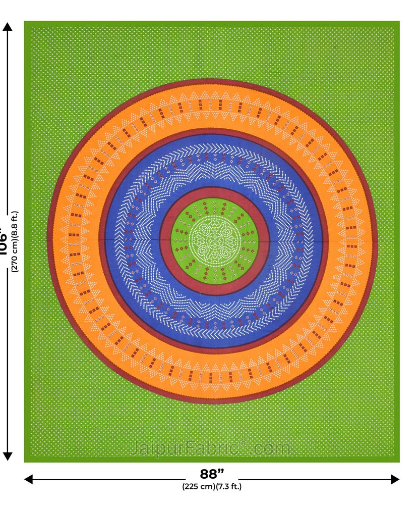 Traditional Bandhej Print Double Bedsheet – Choose Your Favorite Color