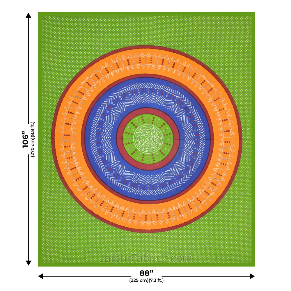 Traditional Bandhej Print Double Bedsheet – Choose Your Favorite Color