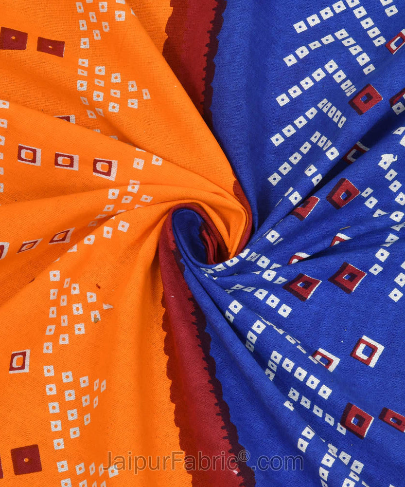 Traditional Bandhej Print Double Bedsheet – Choose Your Favorite Color