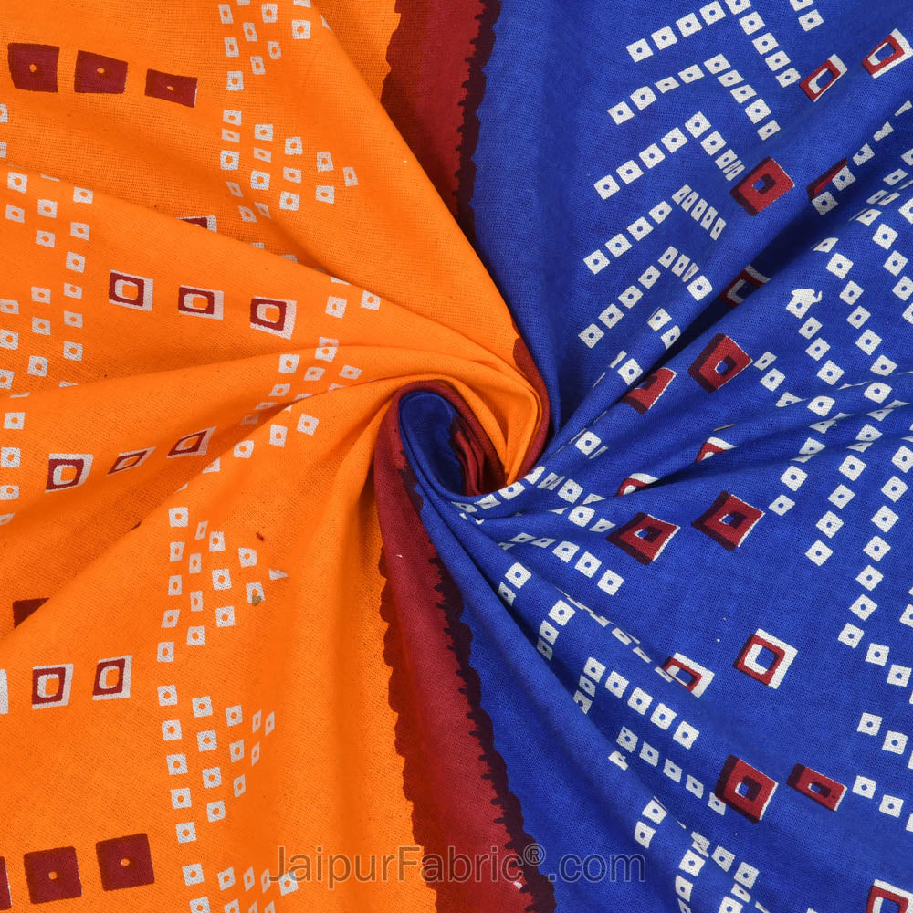 Traditional Bandhej Print Double Bedsheet – Choose Your Favorite Color