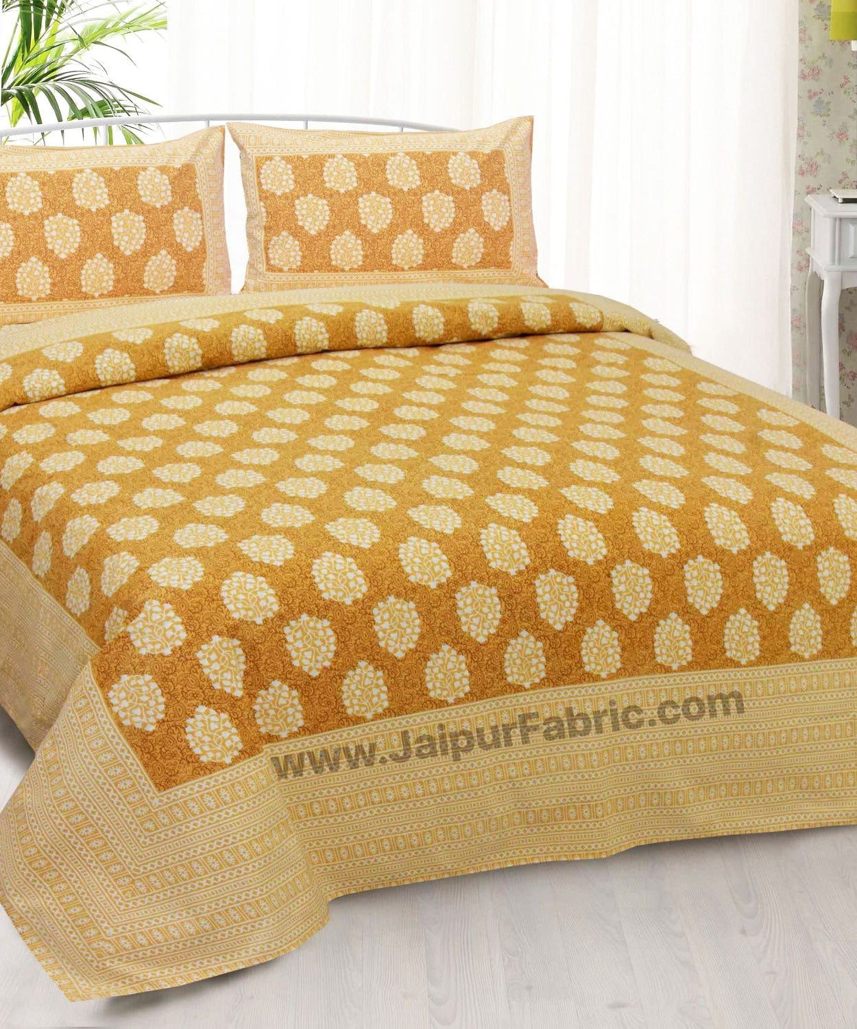 Designer's Dream Multicolor Double Bed Set with 8 Pillow Covers