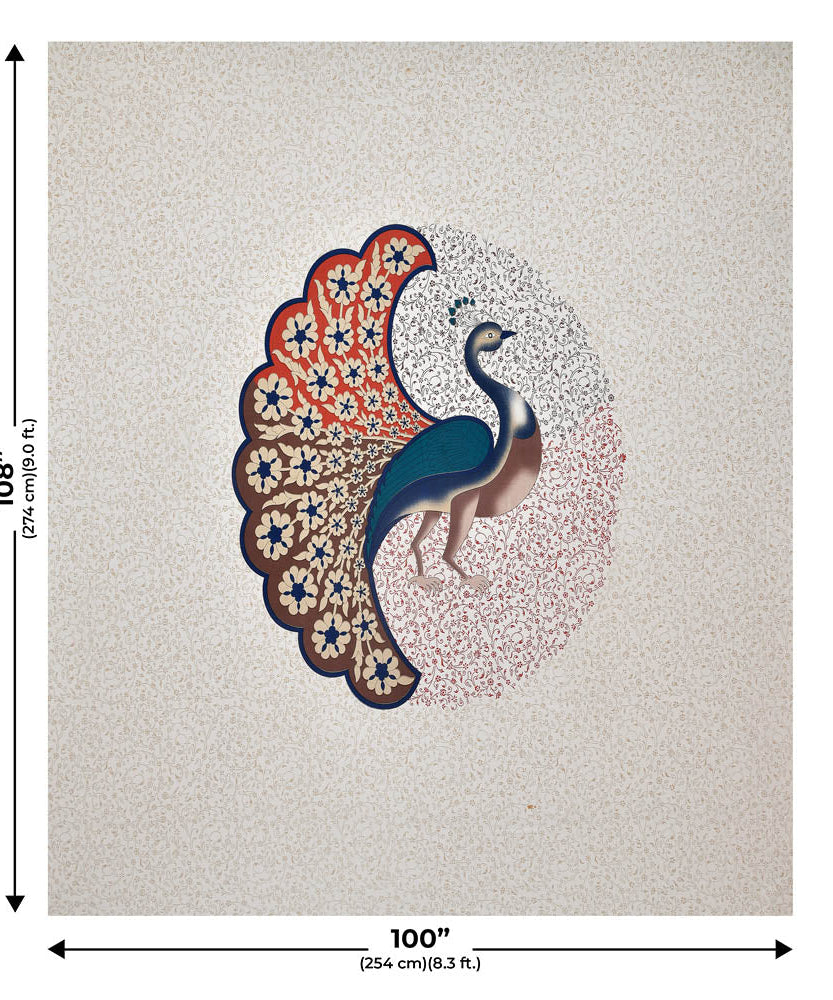 Twill Cotton Dancing Peacock (Choose Color)