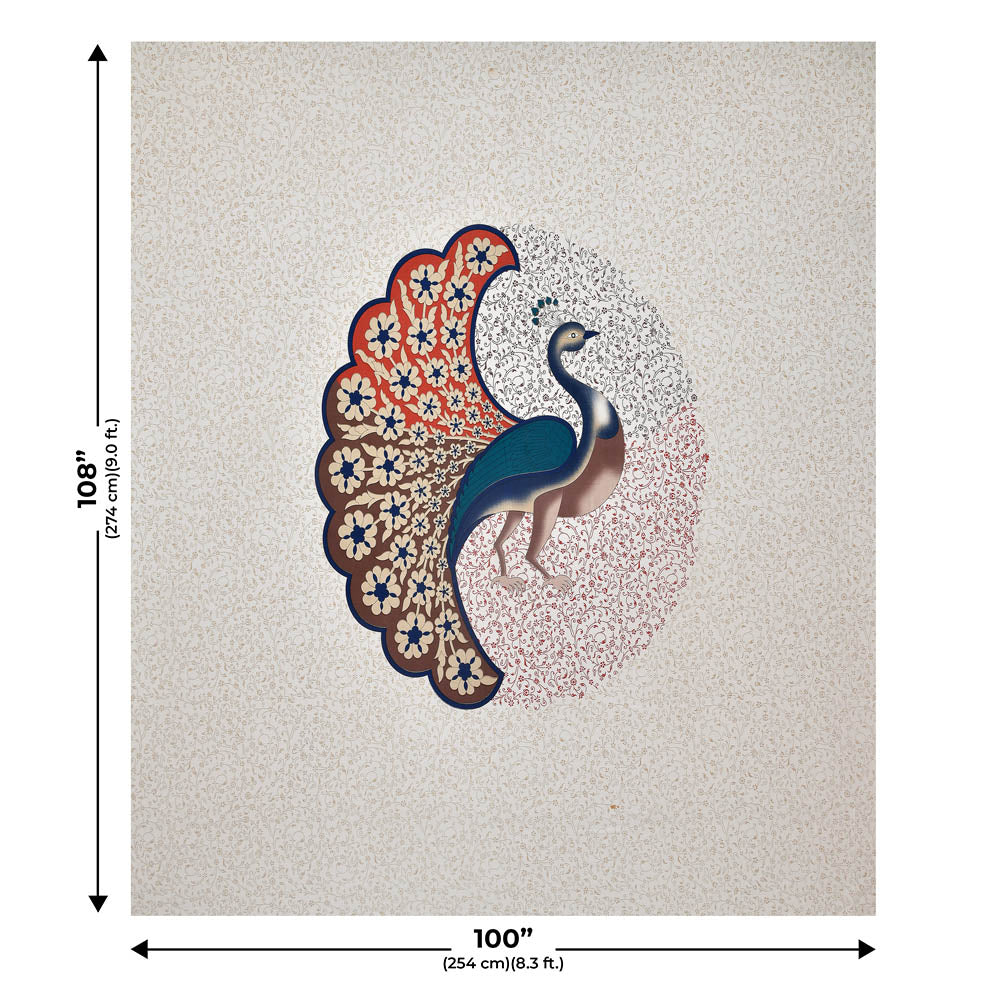 Twill Cotton Dancing Peacock (Choose Color)