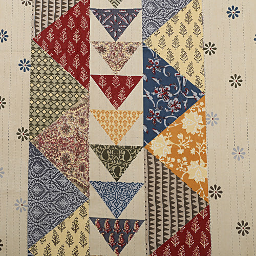 COMBO348 Twill Cotton 2 Double Bed Sheet + 4 Pillow Cover