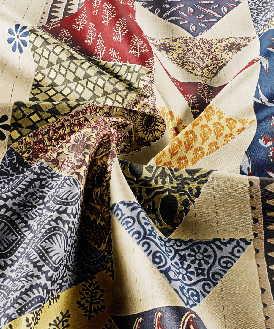 COMBO348 Twill Cotton 2 Double Bed Sheet + 4 Pillow Cover