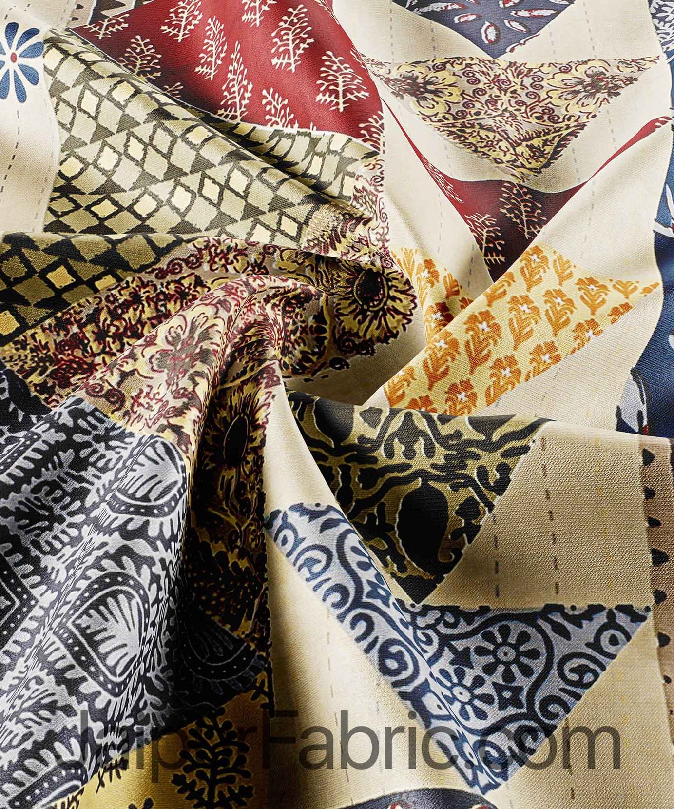 Beautiful Barmeri Bliss – 1 Double Bedsheet + 1 Single Bedsheet + 4 Pillow Covers