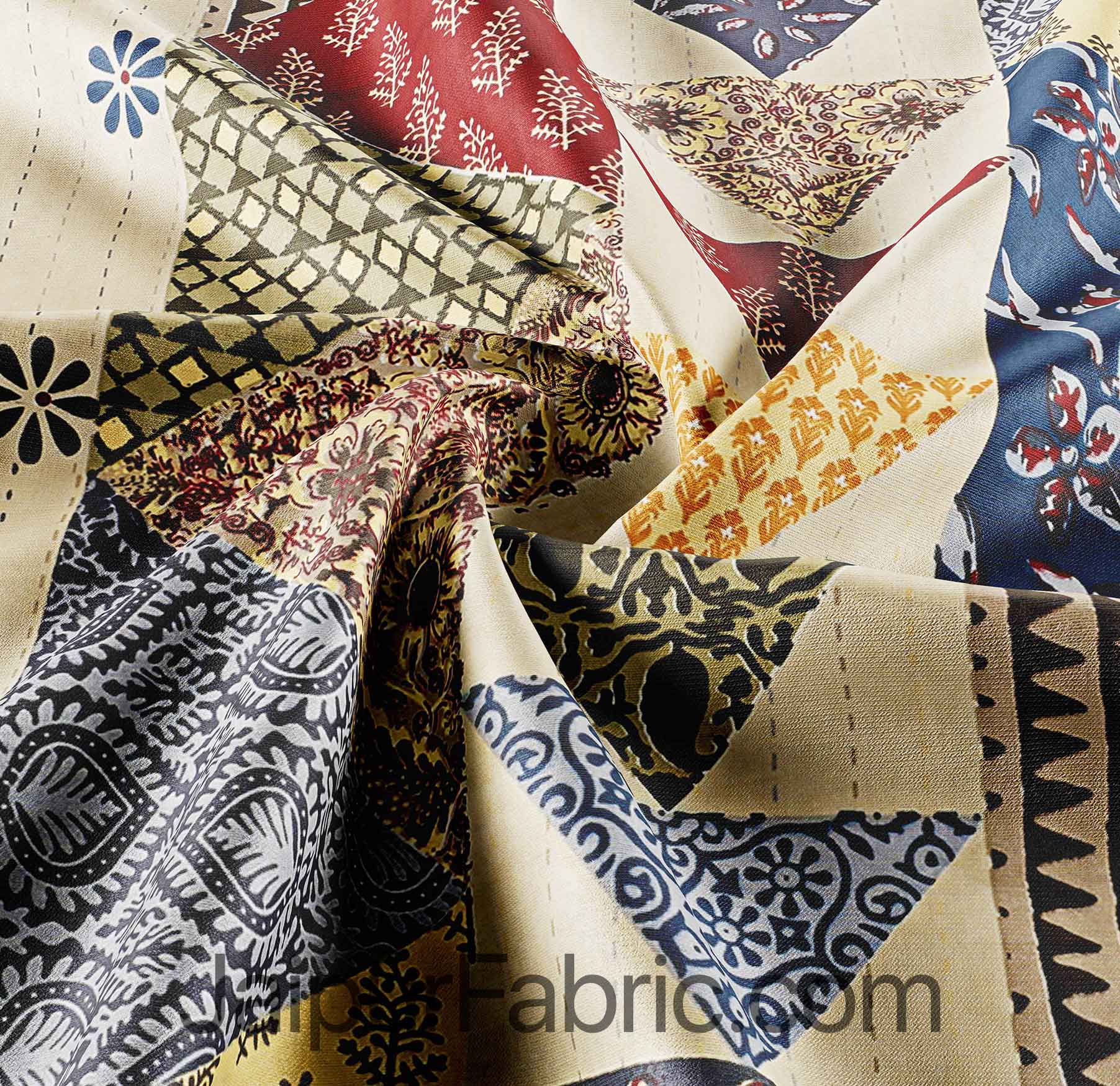 Beautiful Barmeri Bliss – 1 Double Bedsheet + 1 Single Bedsheet + 4 Pillow Covers