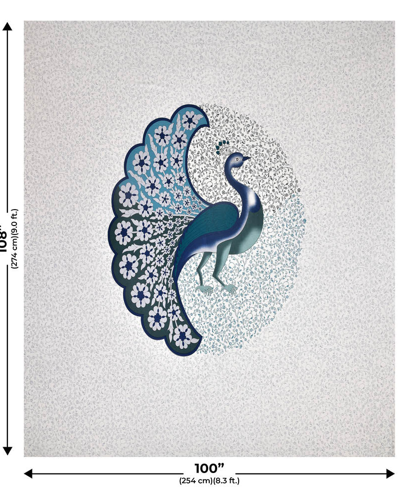 Twill Cotton Dancing Peacock (Choose Color)