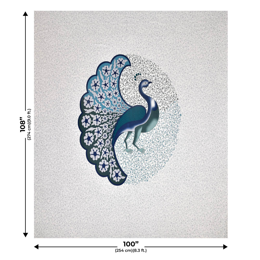 Twill Cotton Dancing Peacock (Choose Color)