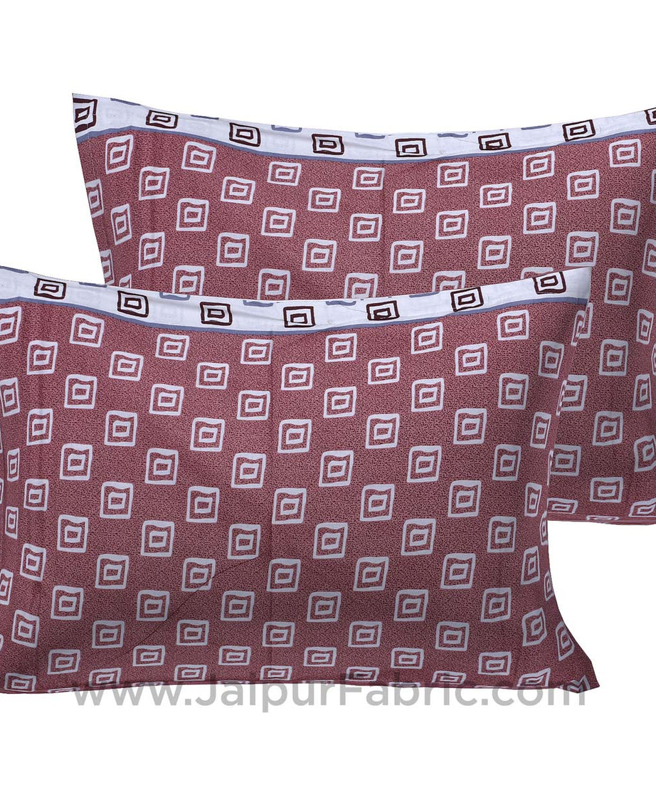 Designer's Dream Multicolor Double Bed Set with 8 Pillow Covers