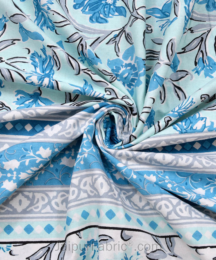 Awesome Leaves Pure Cotton Double Bedsheet – Choose Your Favorite Shade