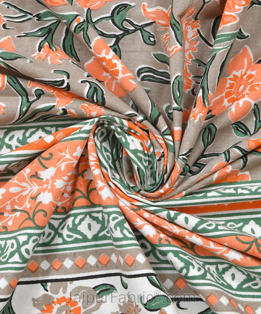 Awesome Leaves Pure Cotton Double Bedsheet – Choose Your Favorite Shade