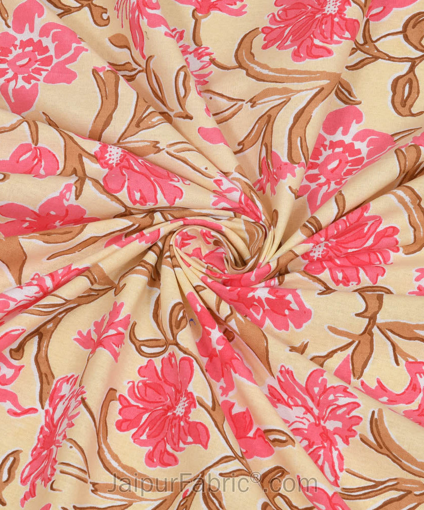 Awesome Leaves Pure Cotton Double Bedsheet – Choose Your Favorite Shade