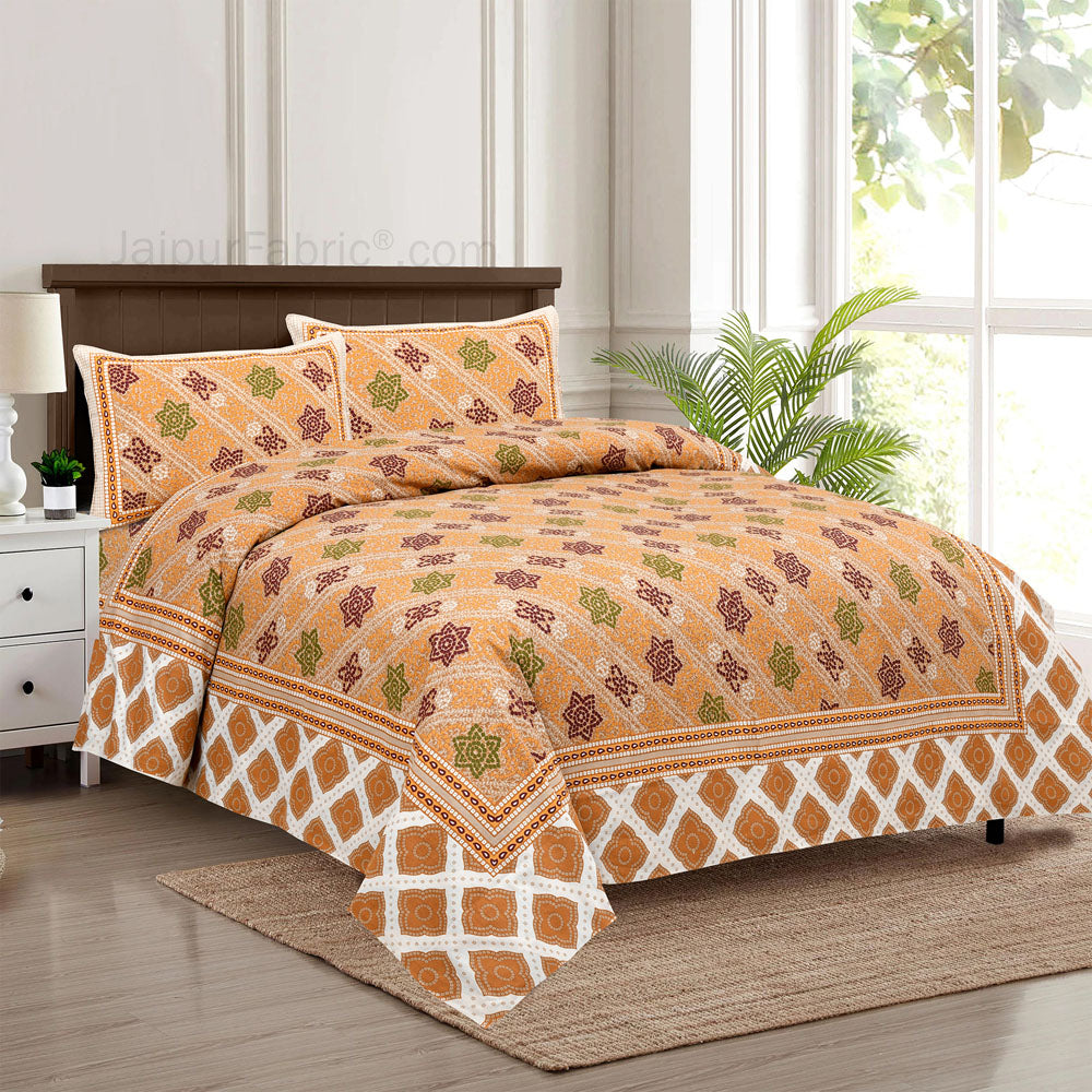 Mustard Beauty Bedsheet.com Double Bed Sheet