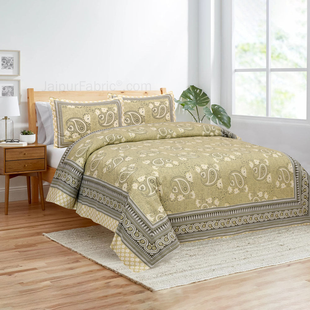 Paisley Art Nature Bedsheet.com Double Bed Sheet