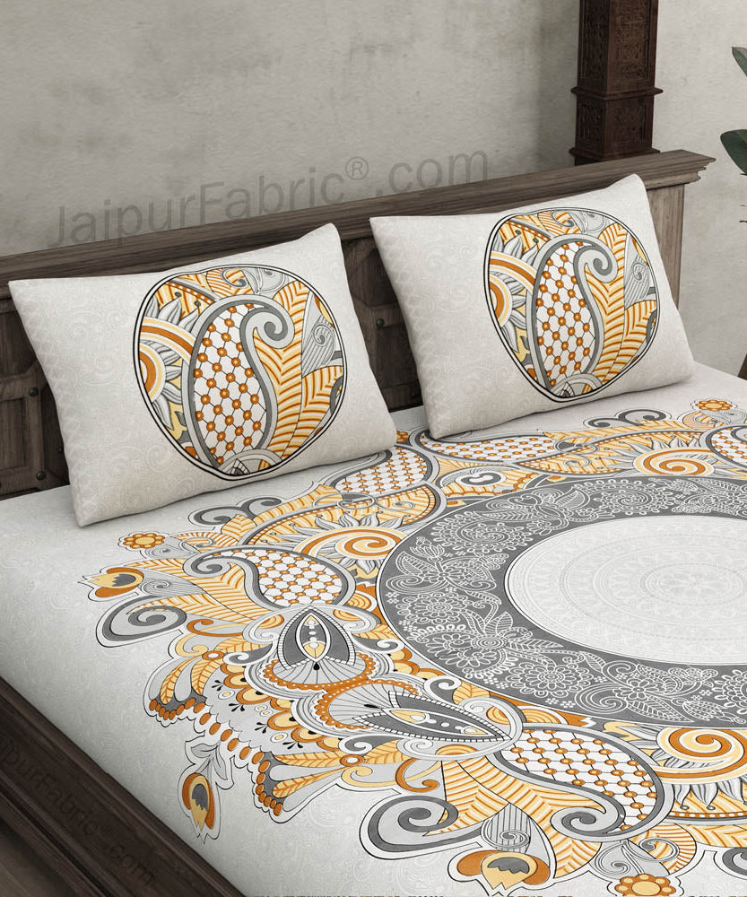 Cosmic Kolam Double Bed Sheet (Choose Color)