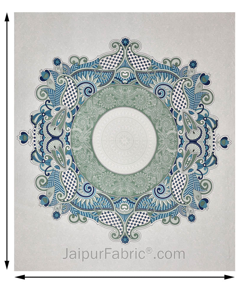 Cosmic Kolam Double Bed Sheet (Choose Color)