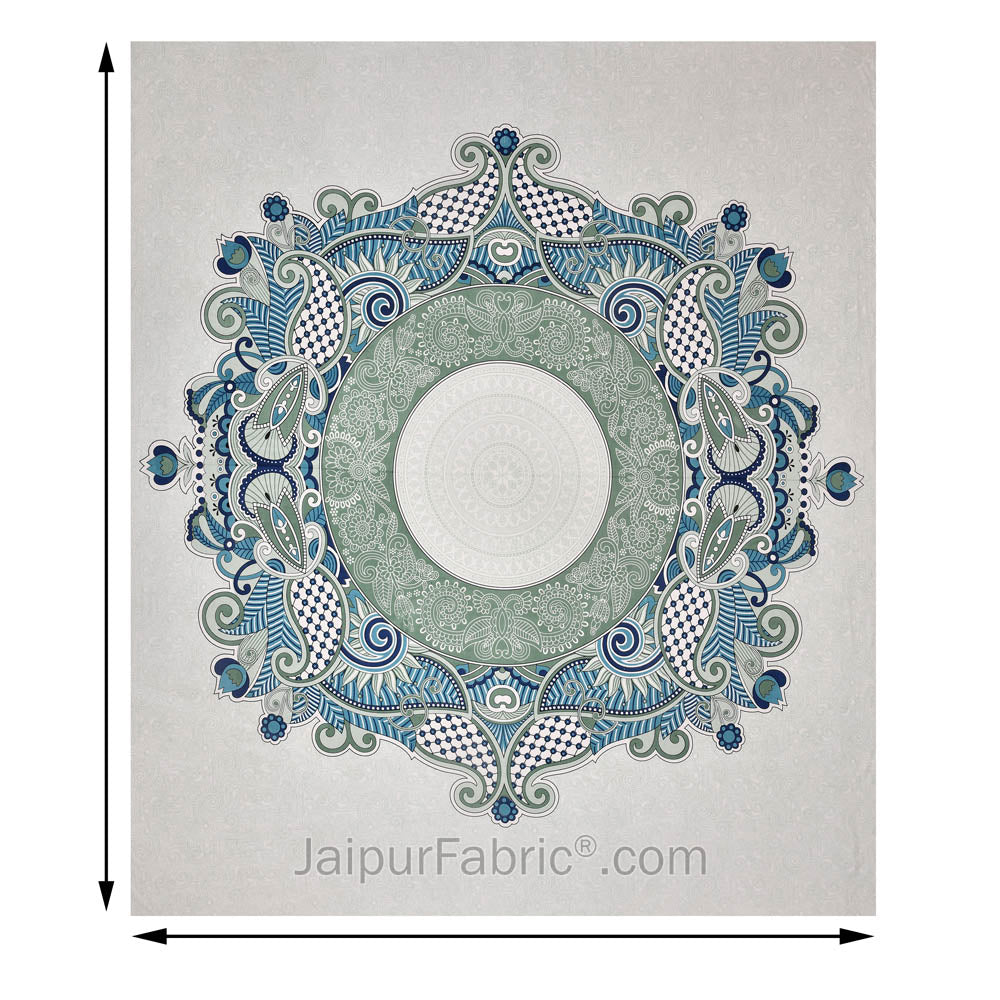 Cosmic Kolam Double Bed Sheet (Choose Color)