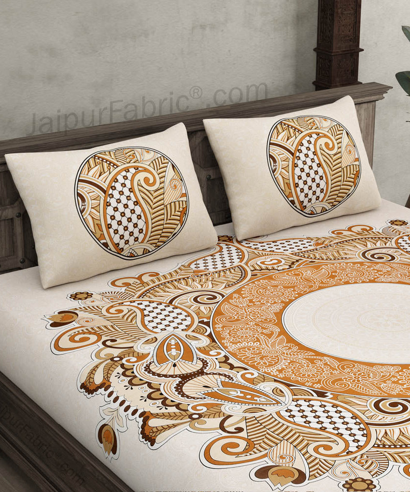 Cosmic Kolam Double Bed Sheet (Choose Color)