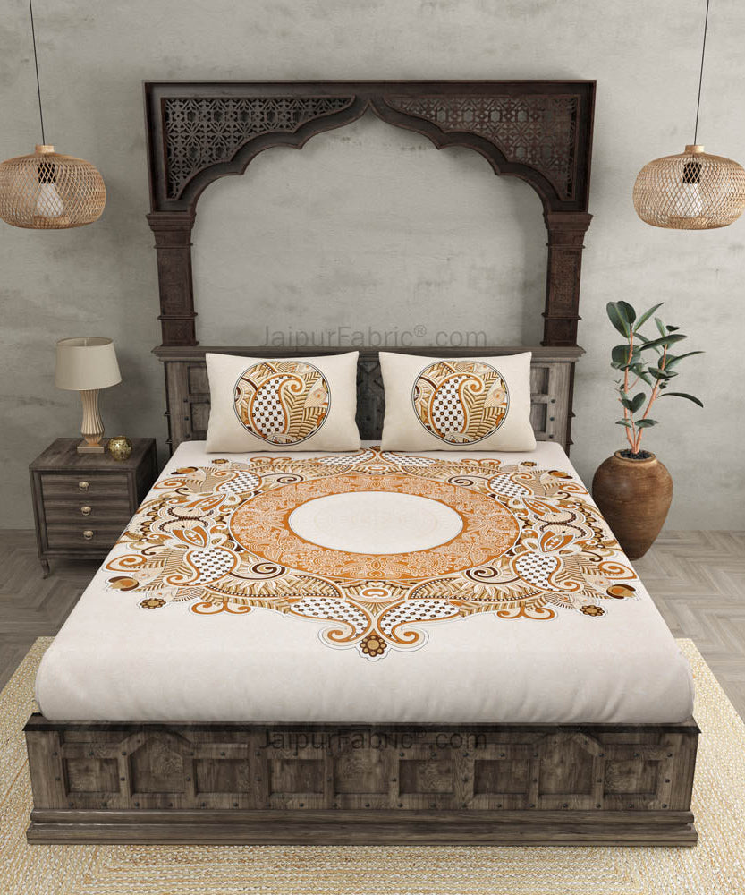 Cosmic Kolam Double Bed Sheet (Choose Color)