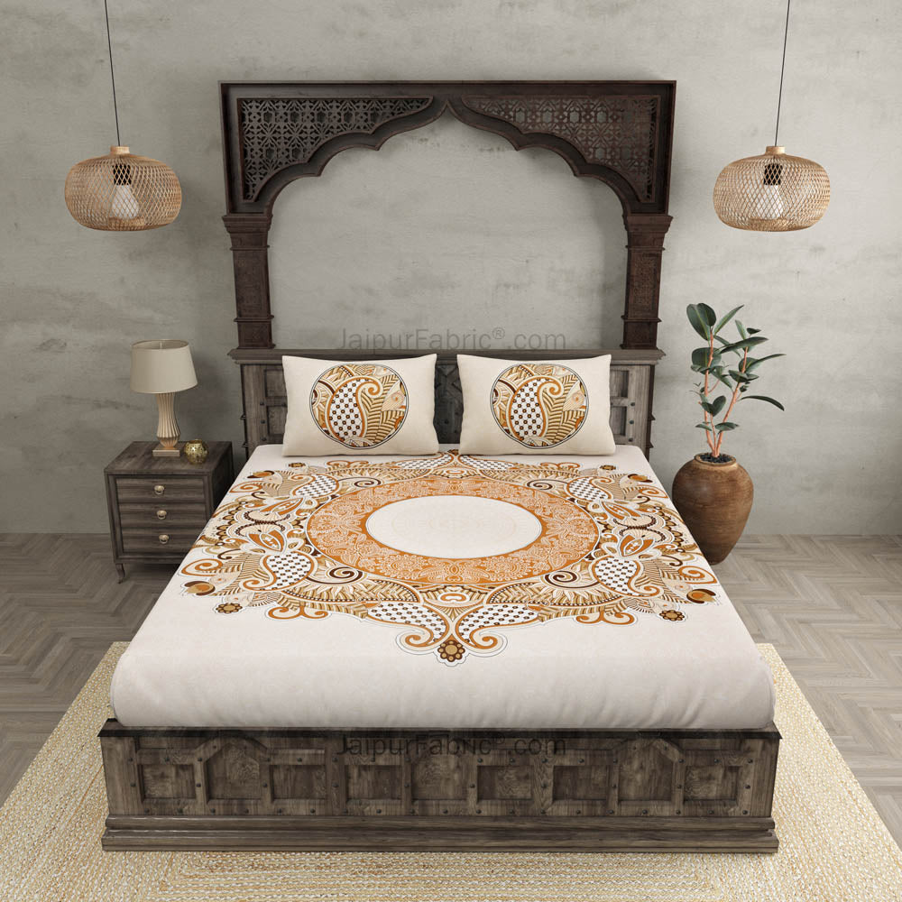 Cosmic Kolam Double Bed Sheet (Choose Color)