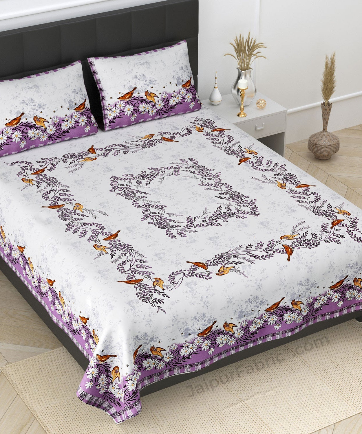 Double Delight Cotton Bedsheet Set for Luxurious Comfort