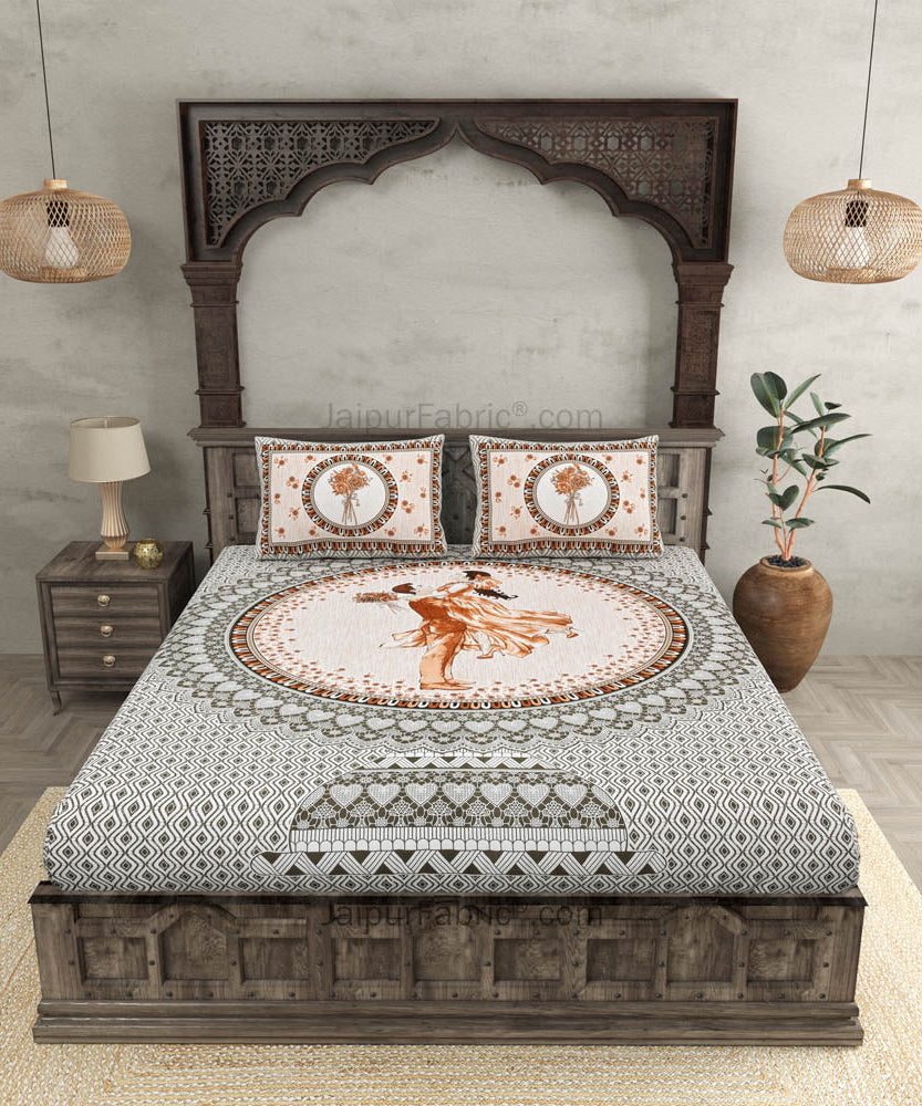 Cozy Comfort Cotton 4 Bedsheets + Pillow Covers for Double Beds