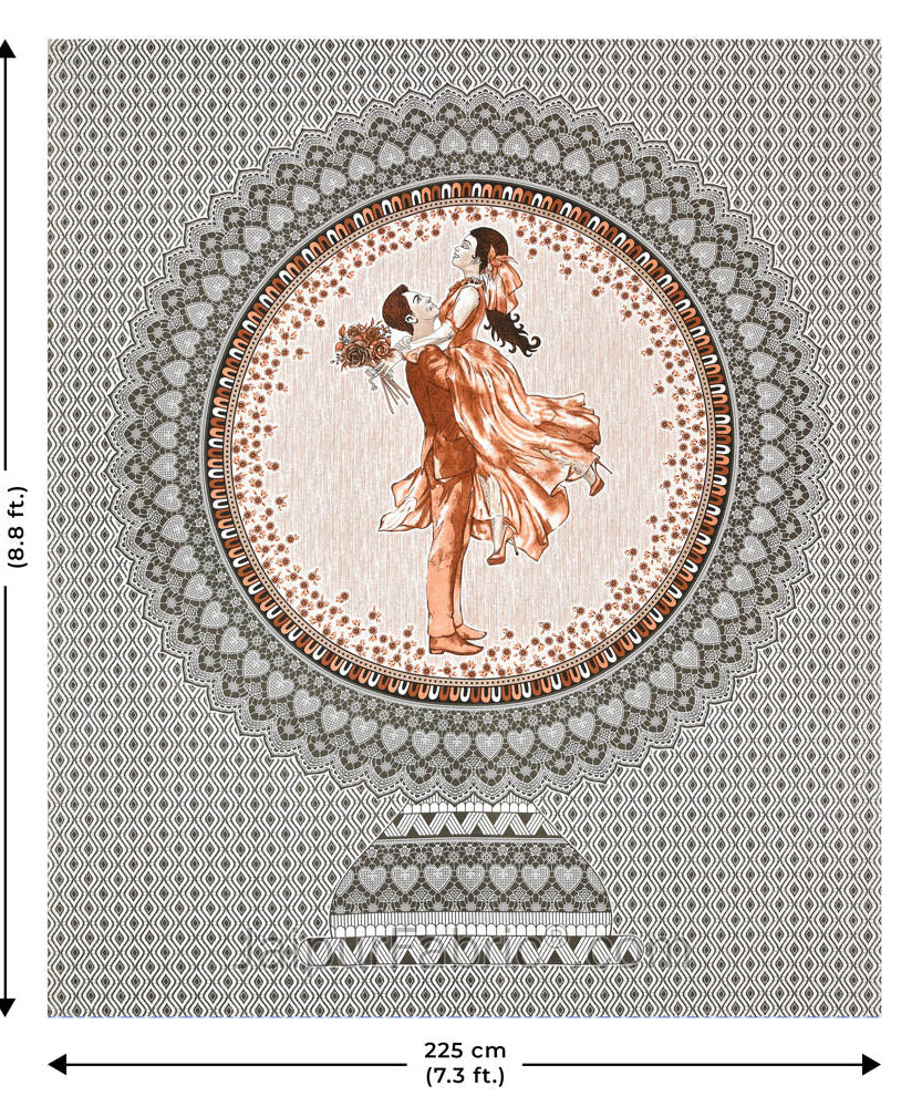 Cozy Comfort Cotton 4 Bedsheets + Pillow Covers for Double Beds