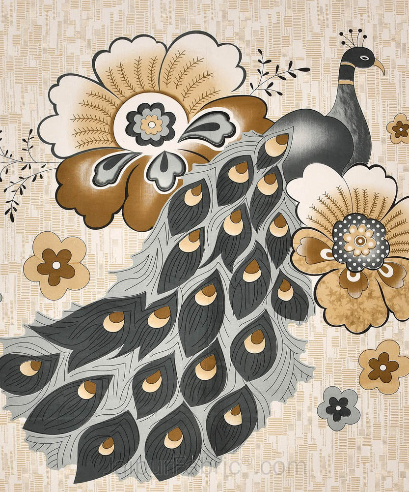 Peacock Tropical Pure Cotton Double BedSheet