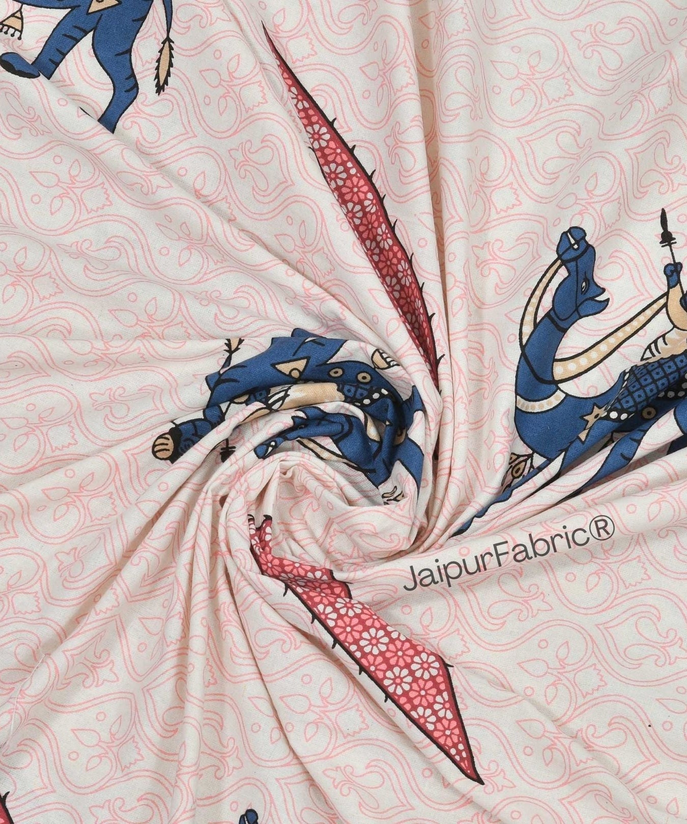 Desert King Pink Pure Cotton Double Bedsheet