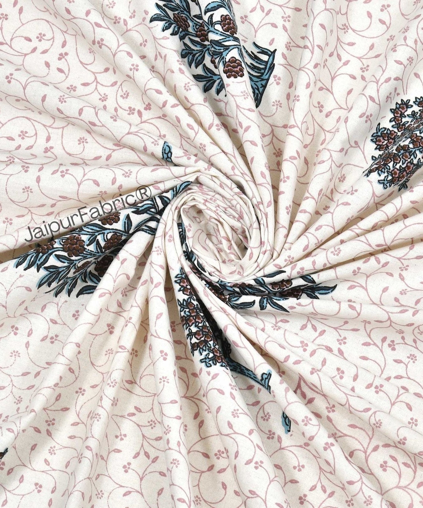 Trendy Treeland Green Pure Cotton Double Bedsheet