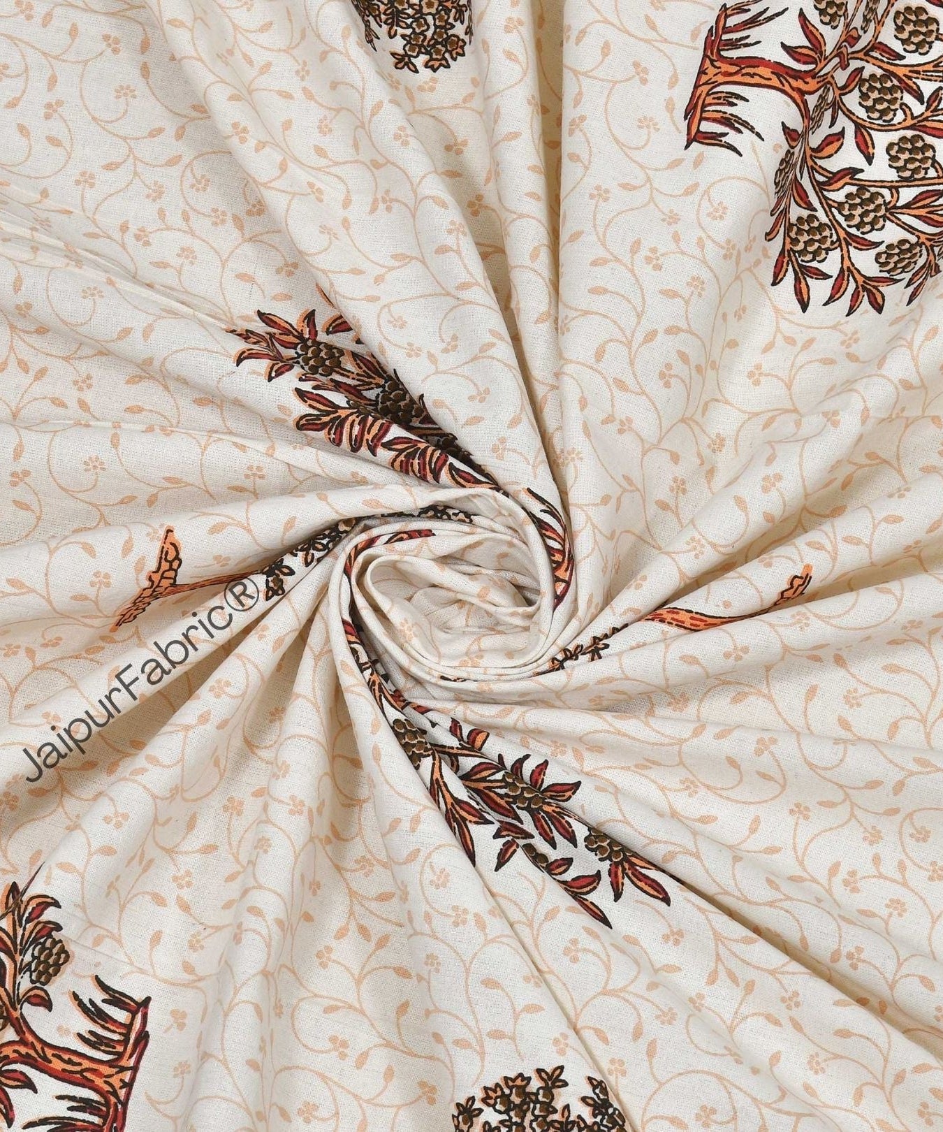 Trendy Treeland Pink Pure Cotton Double Bedsheet