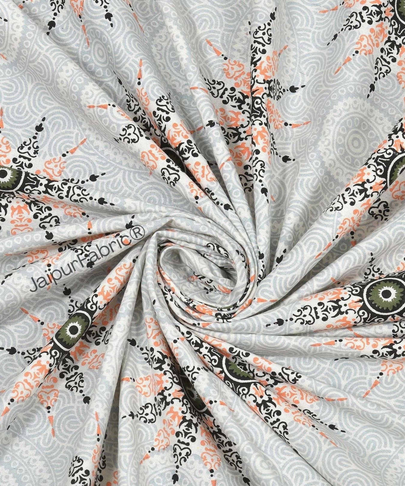 Stylish Star Peach Pure Cotton Double Bedsheet