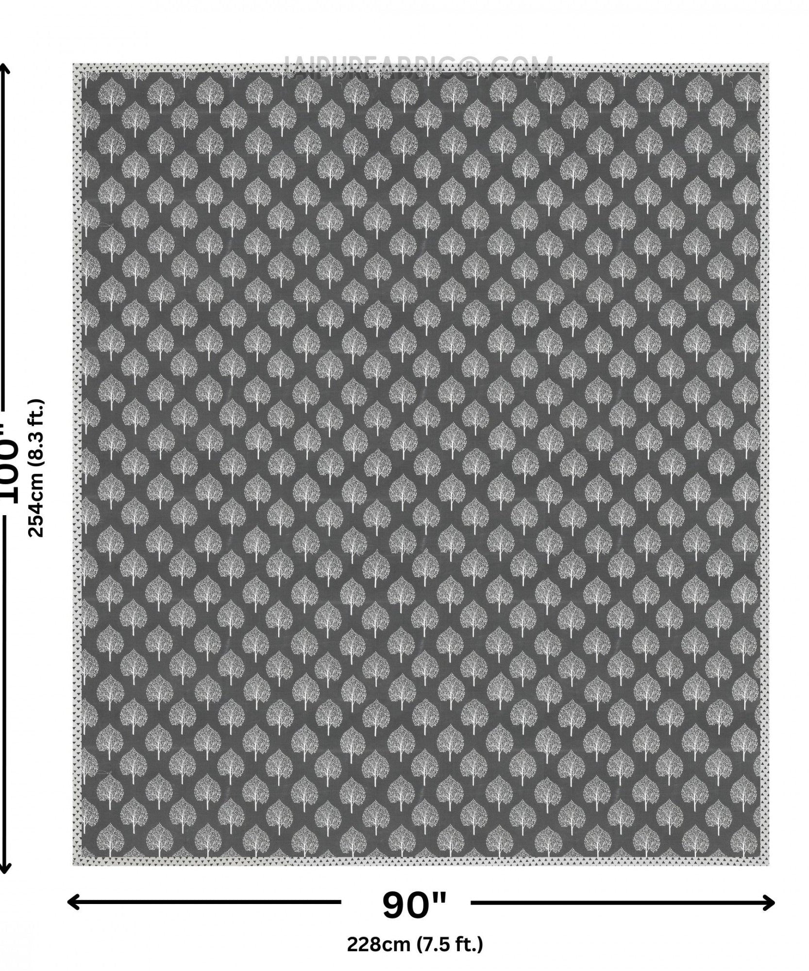 Grey Mist Dreamer Cotton Reversible Double Bed Dohar