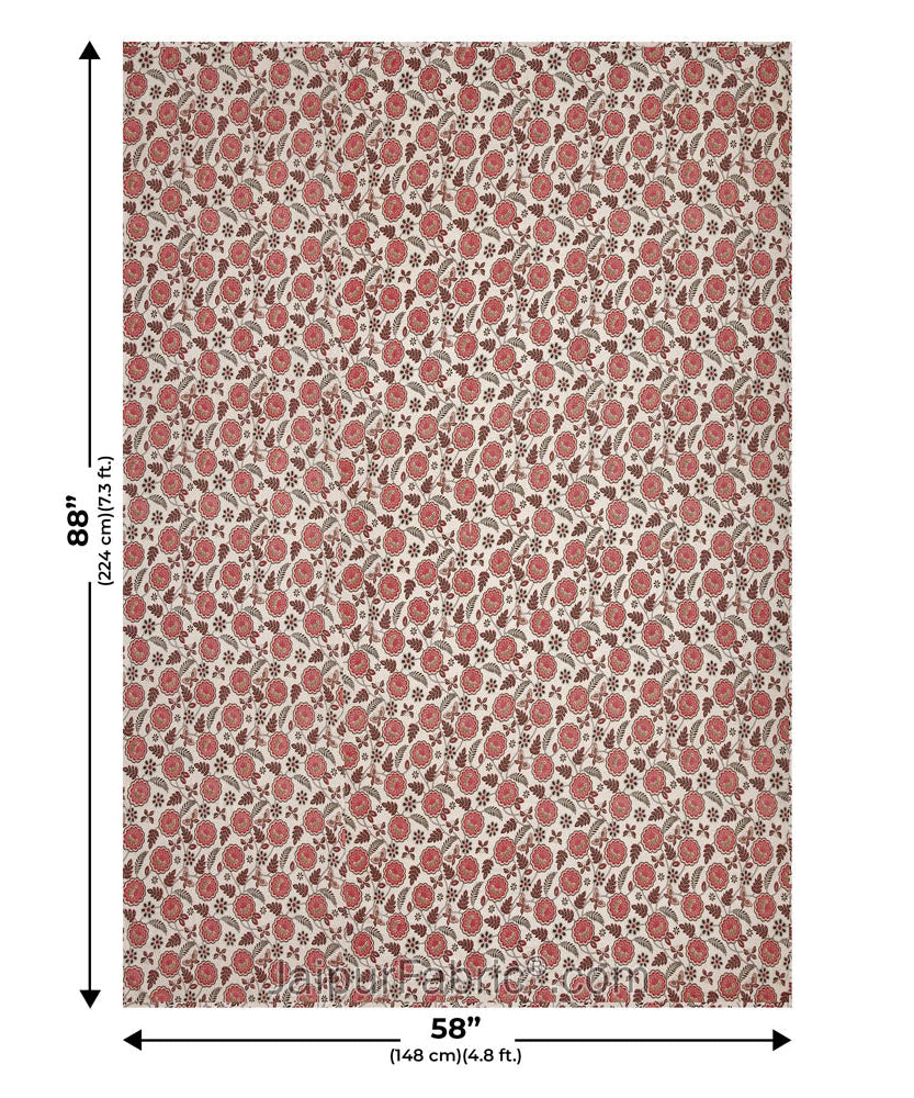 Pink Butterflies  Pure Cotton Single Bed Dohar