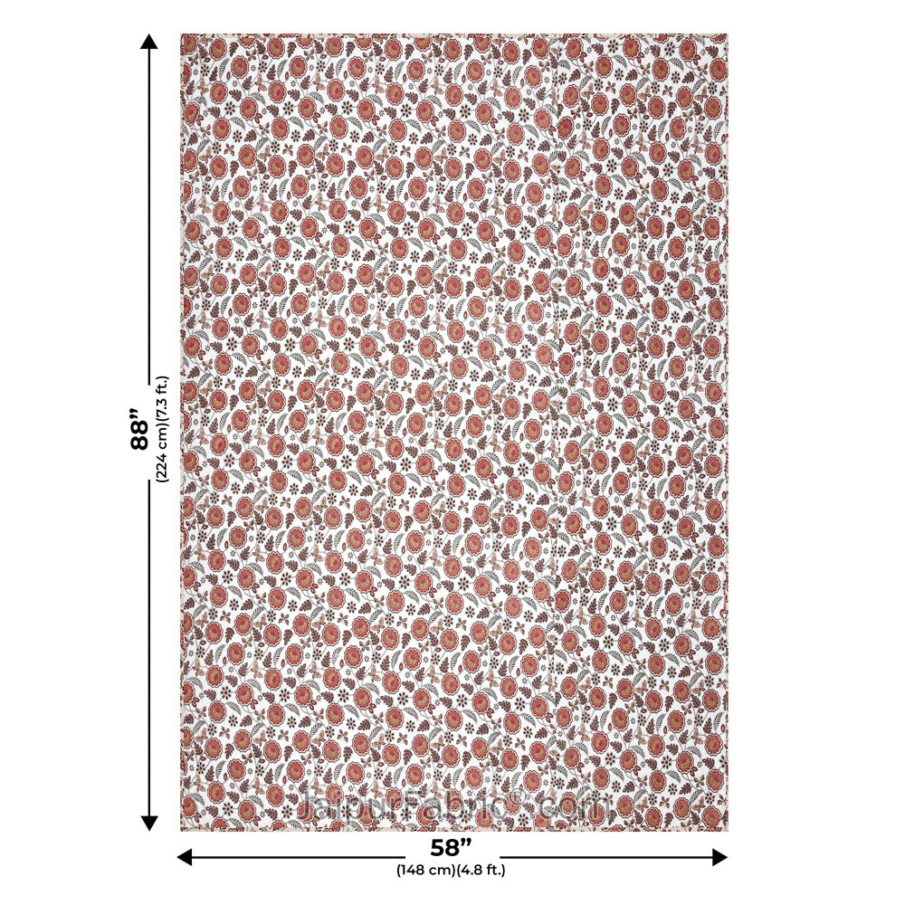 Pink Butterflies  Pure Cotton Single Bed Dohar