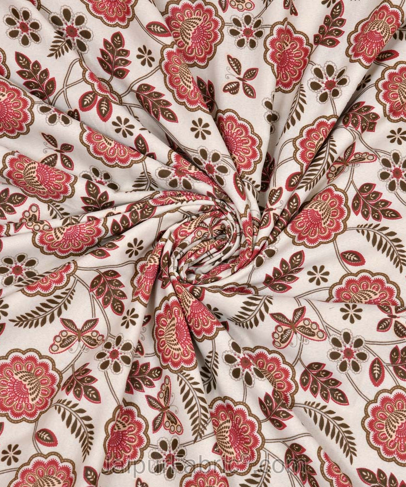 Pink Butterflies  Pure Cotton Single Bed Dohar