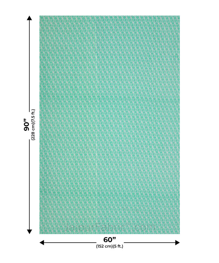 Geometricity Green Single Bed Dohar Blanket