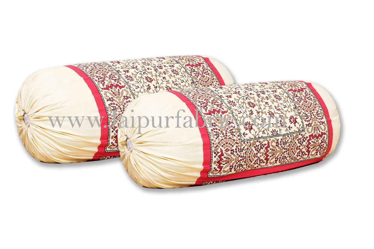 Ethnic gold red gold floral diwan set